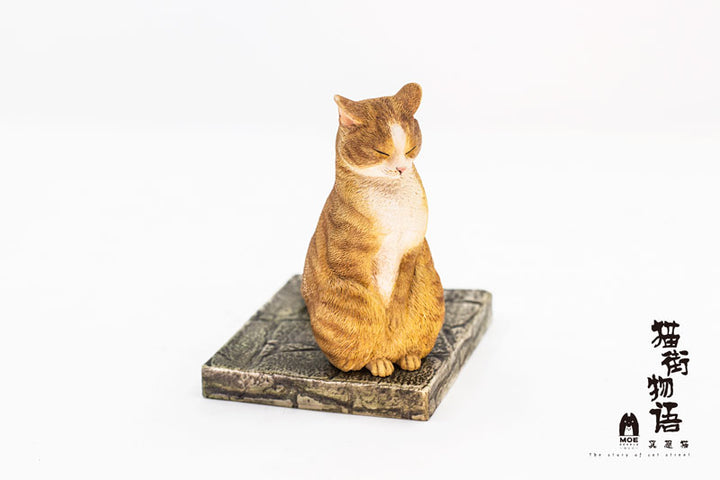 "The Story of Cat Street" Meditation Cat Ver. Red Tabby 1/6