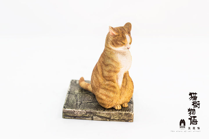 "The Story of Cat Street" Meditation Cat Ver. Red Tabby 1/6