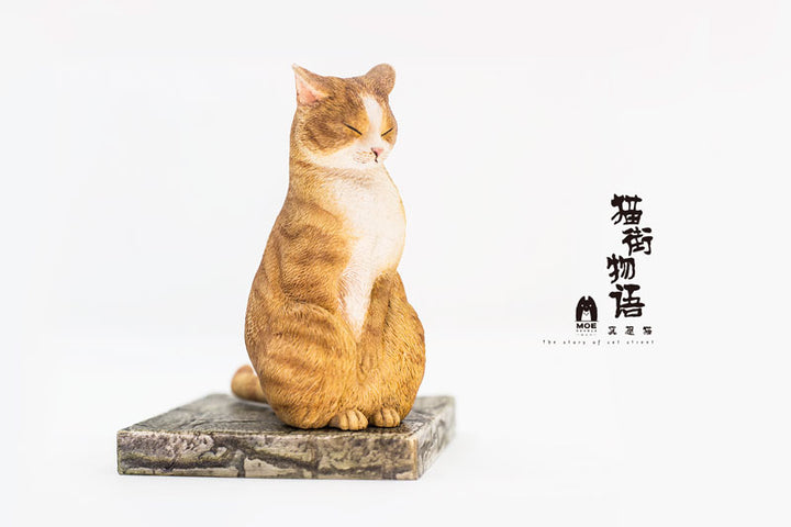 "The Story of Cat Street" Meditation Cat Ver. Red Tabby 1/6