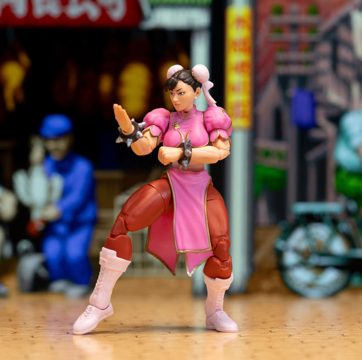 Street Fighter Chun Li Pink Deluxe Action Figure 1/12 Scale