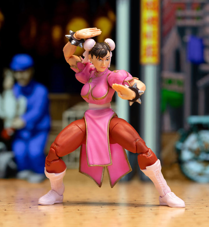 Street Fighter Chun Li Pink Deluxe Action Figure 1/12 Scale