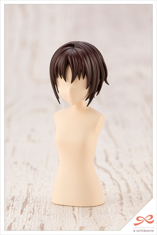 Sousai Shoujo Teien After School Short Wig A [White & Chocolate Brown] 1/10 Plastic Model