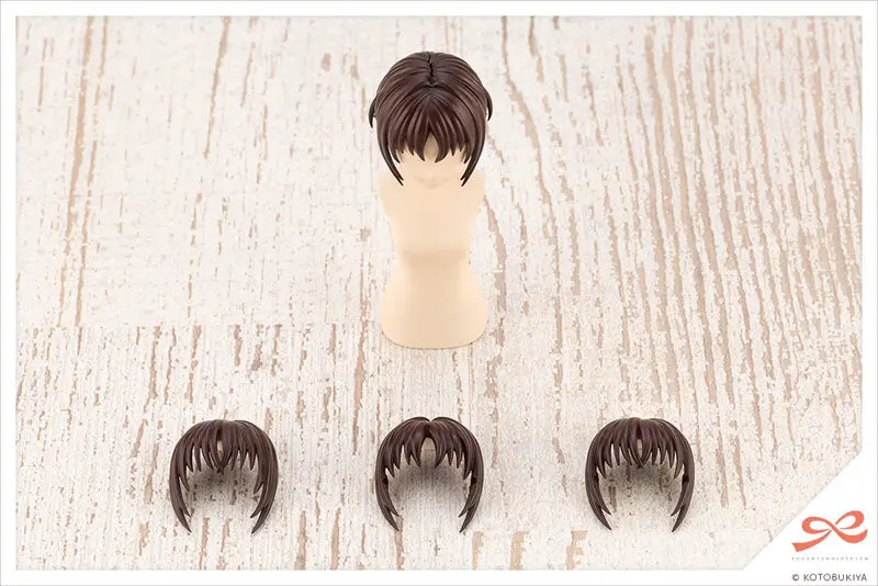 Sousai Shoujo Teien After School Short Wig A [White & Chocolate Brown] 1/10 Plastic Model