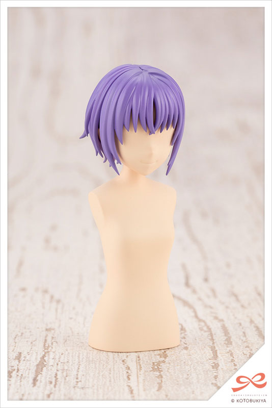 Sousai Shoujo Teien After School Short Wig A [Orange & Purple] 1/10 Plastic Model