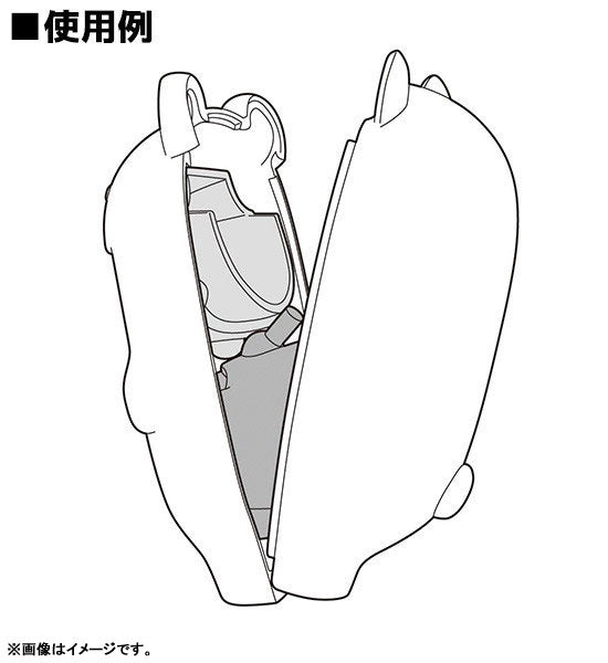 Nendoroid More: Face Parts Case (Blue Dinosaur)