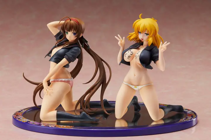 Senran Kagura NEW WAVE G Burst Reproduction Edition Ryobi x Ryona Bare Body Sailor Uniform Ver. Set 1/10 Figures