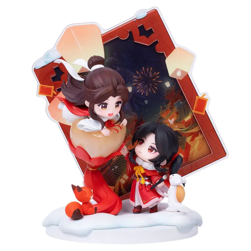 Comic "Heaven Official's Blessing" Xie Lian & San Lang Thousand Lights Illuminating the Watchtower New Year Series Deformed Figure