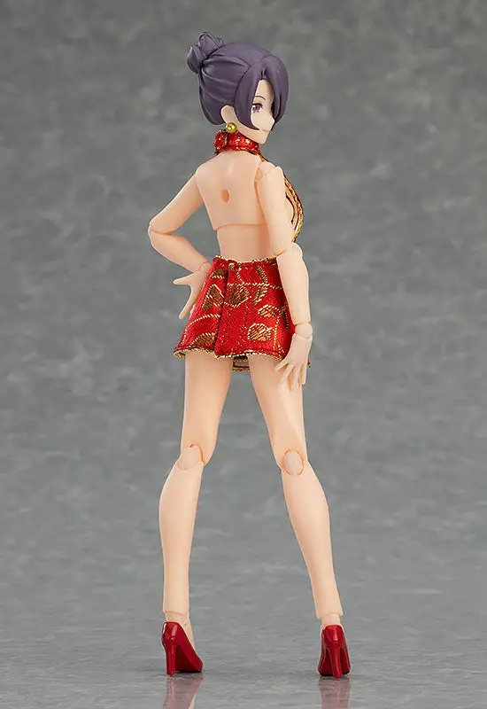 figma Styles Female Body (Mika) with Mini Skirt Chinese Dress Outfit 