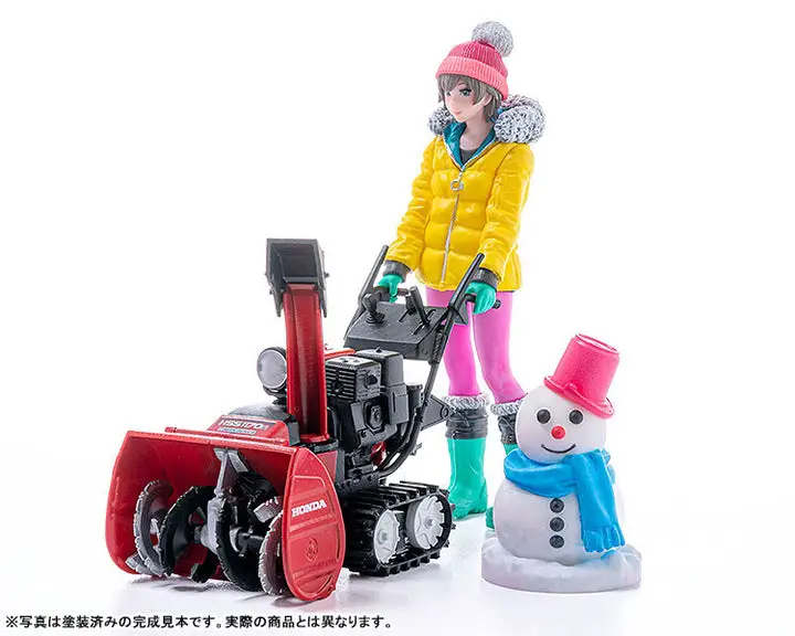 PLAMAX MF-62 minimum factory Minori with Honda Small Snow Plow HSS1170n (JX) 1/20 Plastic Model 