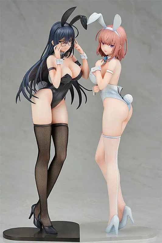 Ikomochi Original Character Black Bunny Aoi & White Bunny Natsume 2 Figure Set 1/6