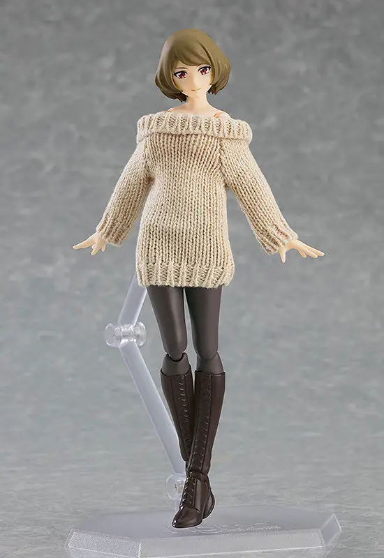 figma Styles figma Female body (Chiaki) with Off-the-Shoulder Sweater Dress