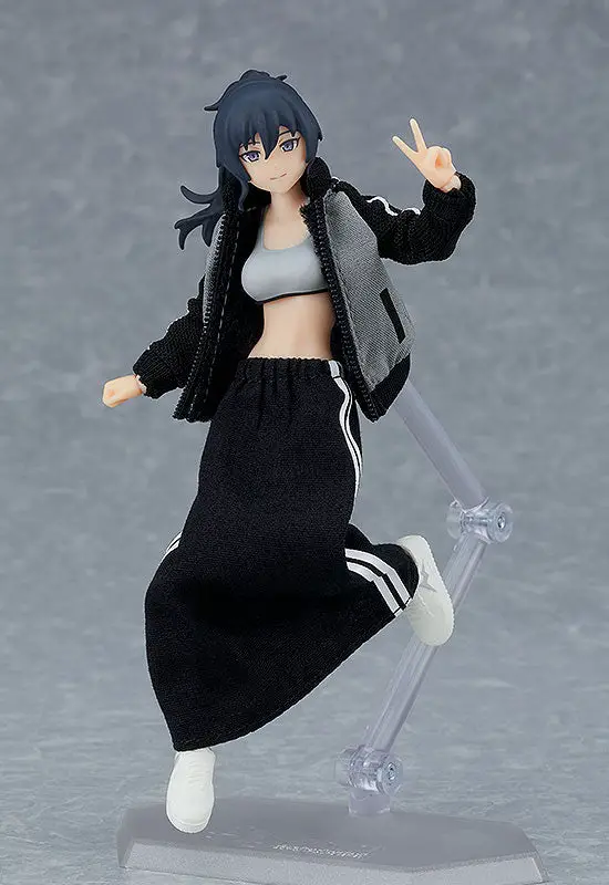 figma Female Body (Makoto) with Tracksuit + Tracksuit Skirt Outfit