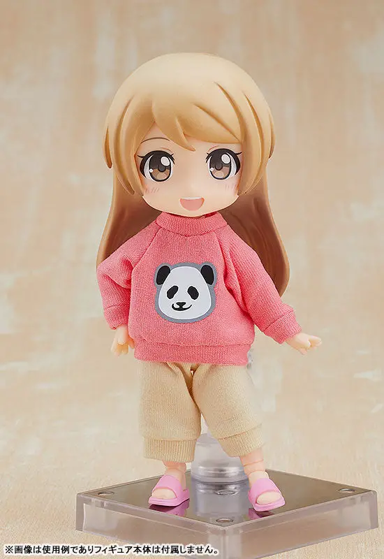 Nendoroid Doll Outfit Set Sweatshirt and Sweatpants (Pink)