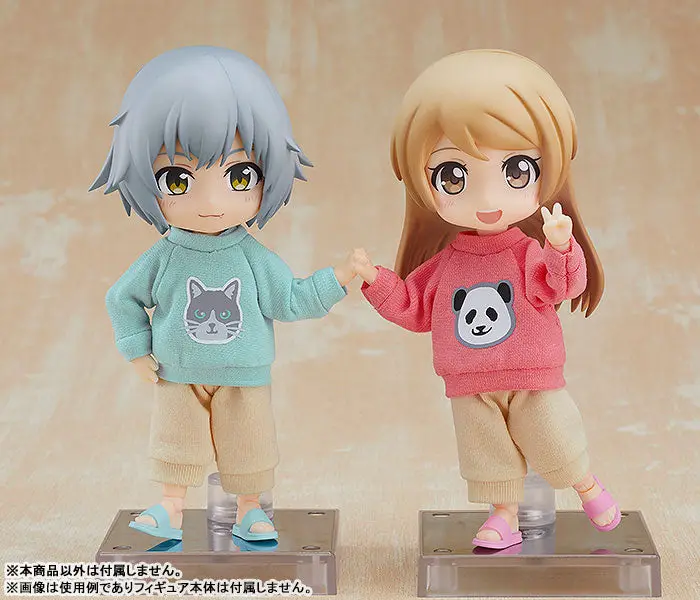 Nendoroid Doll Outfit Set Sweatshirt and Sweatpants (Pink)