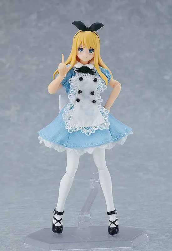 figma Styles Female body (Alice) with Dress + Apron Outfit