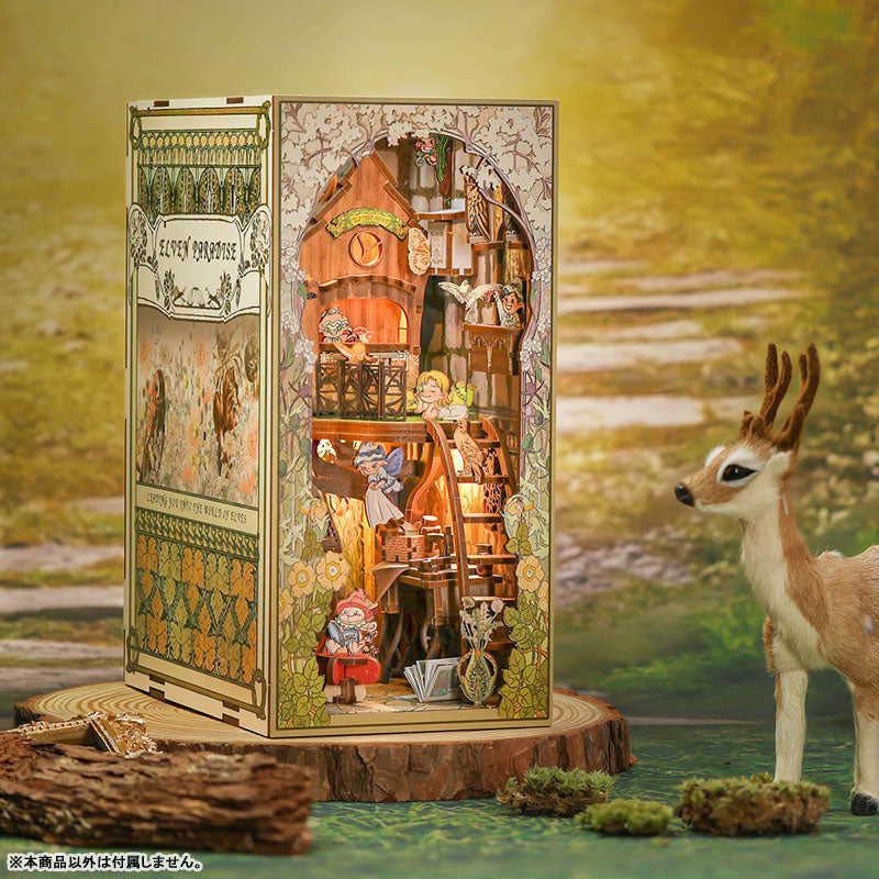 Miniature Doll House Elven Paradise Wooden Handmade Kit