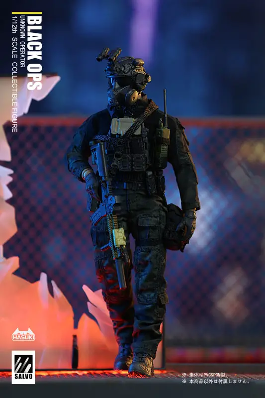 SALVO Series SA01 Black Operations 1/12 Complete Model Action Figure