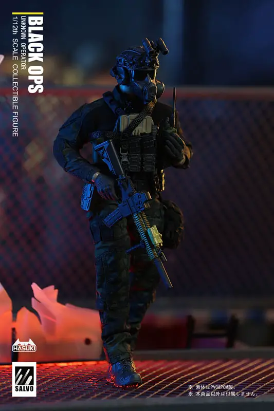 SALVO Series SA01 Black Operations 1/12 Complete Model Action Figure