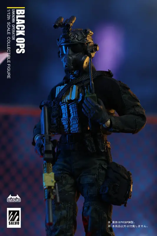 SALVO Series SA01 Black Operations 1/12 Complete Model Action Figure