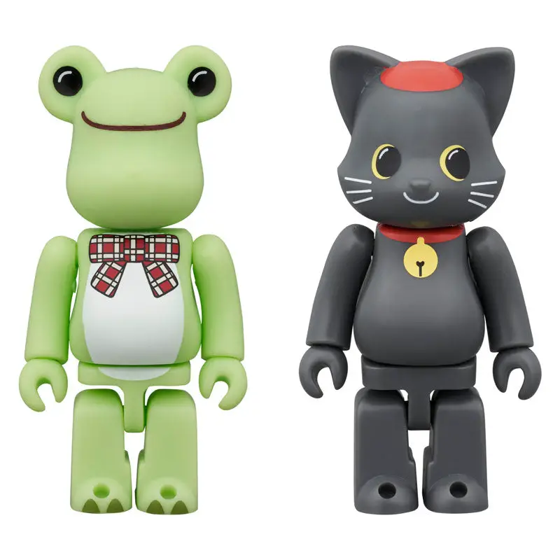 BE@RBRICK Pickles the Frog & NY@BRICK Black Cat Pierre 100% 2pc. Set