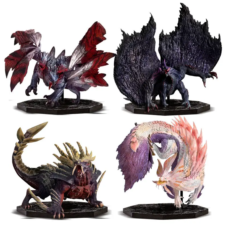 CAPCOM FIGURE BUILDER CUBE MONSTER HUNTER 4pcs. Set Box (Gore Magala / Crimson Glow Valstrax / Magnamalo / Mizutsune)