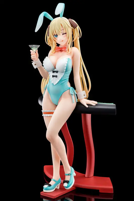  1/6 scaled pre-painted figure of The Demon Sword Master of Excalibur Academy Regina Mercedes wearing HISHOKU bunny costume with Nip Slip Gimmick System